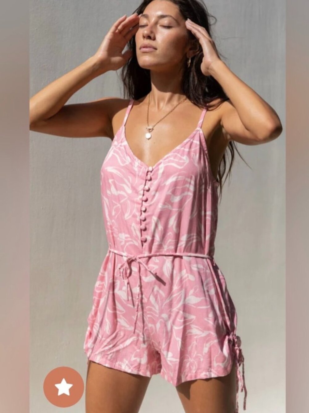 Yireh pink romper sz S